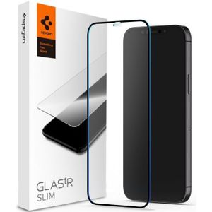 Spigen GLAS.tR Slim Apple iPhone 12 Pro Max Tempered Glass Zwart