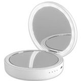 4smarts PocketMirror Powerbank Compact Spiegeldoosje 4.000 mAh Wit