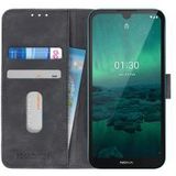Nokia 1.3 Hoesje Vintage Wallet Book Case Zwart