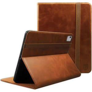 Rosso Deluxe Apple iPad Air 11 (2024/2025) Hoes Book Case Echt Leer Bruin