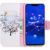 Huawei Mate 20 Lite Portemonnee Hoesje met Flower Tree Print
