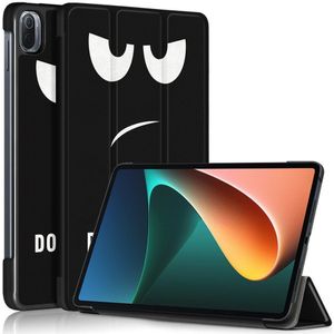 Xiaomi Pad 5 Hoes Tri-Fold Book Case met Angry Look Print