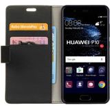 Huawei P10 Stijlvol Portemonnee Hoesje Zwart