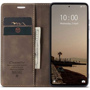 CaseMe 013 Xiaomi Redmi Note 12 Hoesje Book Case met Pasjeshouder Coffee