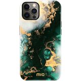 MIO MagSafe Apple iPhone 12 / 12 Pro Hoesje Hard Shell Green Marble