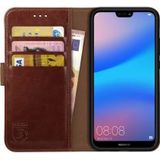 Rosso Element Huawei P20 Lite Hoesje Book Cover Bruin