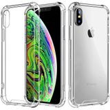 Apple iPhone XS Max Rugged Transparante TPU Back Cover Hoesje