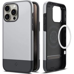 Spigen Style Armor MagFit iPhone 15 Pro Max Hoesje MagSafe Zilver