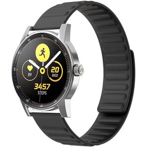 Universeel Smartwatch 22MM Bandje - Siliconen met Magneetsluiting - Zwart