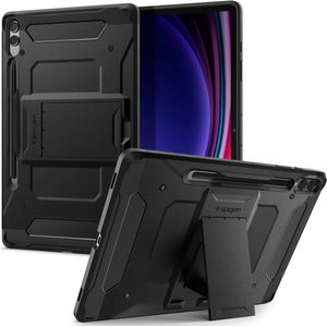 Spigen Tough Armor Pro Samsung Galaxy Tab S10 Plus/S9 Plus Hoes Back Cover Zwart