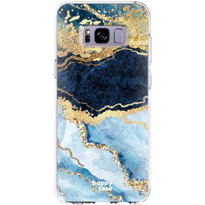 HappyCase Samsung Galaxy S8 Hoesje Flexibel TPU Blauw Marmer Print