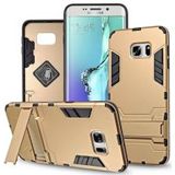 Hybride Samsung Galaxy S6 Edge Hoesje Goud