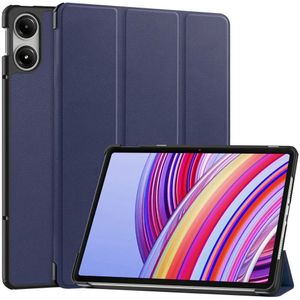 Xiaomi Redmi Pad Pro / Poco Pad Hoes Tri-Fold Book Case met Standaard Blauw