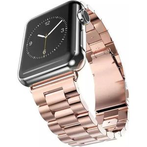 Apple Watch Bandje - 1-9/SE/Ultra 49MM/45MM/44MM/42MM - RVS - Roze Dames