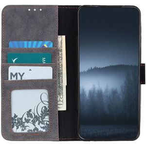 KHAZNEH Xiaomi Mi 11 Ultra Hoesje Retro Portemonnee Book Case Grijs