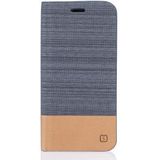 Motorola Moto G4 Plus Linnen Textuur Flip Hoesje Gray