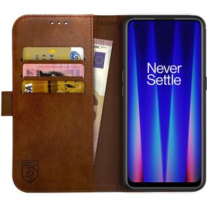 Rosso Element OnePlus Nord CE 2 5G  Hoesje Book Cover Wallet Bruin