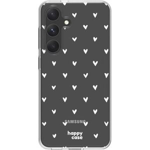 HappyCase Samsung Galaxy S24 Hoesje Flexibel TPU Hartjes Print