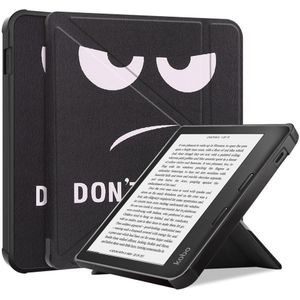 Kobo Libra 2 Hoes Origami Book Case met Standaard Don&#039;t Touch Print