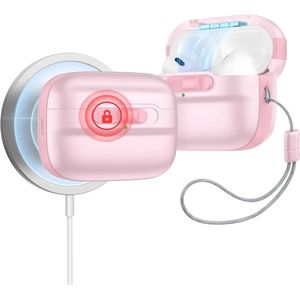 ESR HaloLock Pulse Magnetic Lock AirPods Pro 1 / 2 Hoesje MagSafe Roze