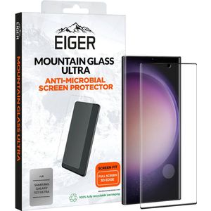 Eiger Ultra Samsung Galaxy S23 Ultra Tempered Glass Antibacterieel 3D