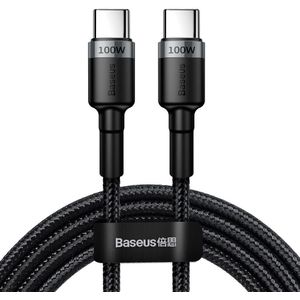 Baseus Cafule Series 100W PD2.0 Flash Charge USB-C Kabel 2m Grijs