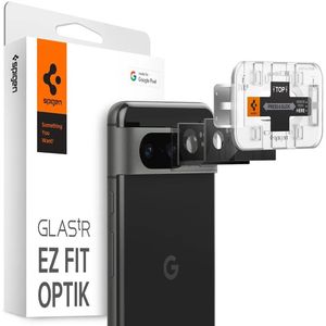 Spigen Optik Google Pixel 8 Camera Lens Protector Glas (2-Pack) Zwart