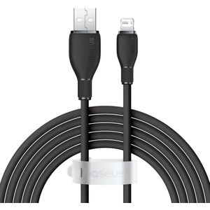 Baseus Pudding USB-A naar Apple Lightning Kabel 2.4A 2M Zwart