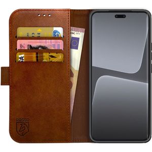 Rosso Element Xiaomi 13 Lite Hoesje Book Cover Wallet Bruin