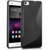 Huawei Ascend P8 Lite S-Curve TPU Back Cover Zwart