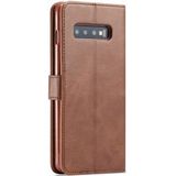 Samsung Galaxy S10 Retro Book Case Portemonnee Hoesje Coffee