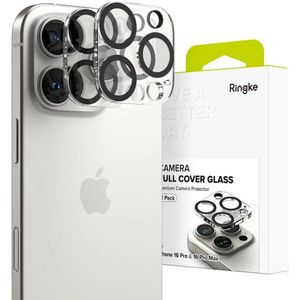 Ringke Full Cover Glass iPhone 16 Pro / Pro Max Camera Protector Glas (2-Pack)