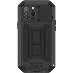R-Just Sliding Camera Apple iPhone 13 Pro Hoesje Waterdicht Zwart