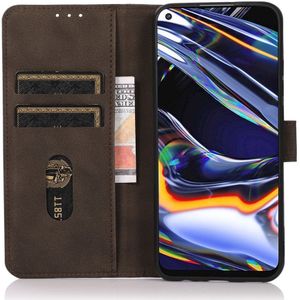 KHAZNEH Samsung Galaxy M32 Hoesje RFID Book Case Echt Leer Bruin