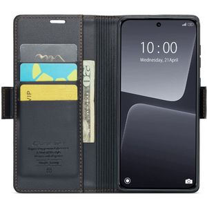 CaseMe 023 Xiaomi 13 Hoesje Portemonnee Book Case Zwart