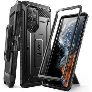 SUPCASE UB Pro Samsung S23 Ultra Hoesje Full Protect Kickstand Zwart