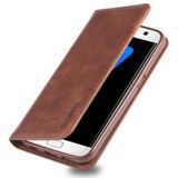 Samsung Galaxy S7 Edge Retro Portemonnee Hoesje Coffee