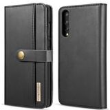 Huawei P20 Pro Leren 2-in-1 Bookcase en Back Cover Hoesje Zwart