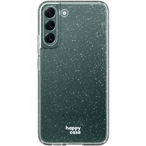 HappyCase Samsung Galaxy S22 Hoesje Flexibel TPU Glitter Print