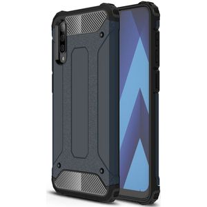 Samsung Galaxy A50 Hoesje Shock Proof Hybride Back Cover Donker Blauw