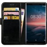 Rosso Element Nokia 8 Sirocco Hoesje Book Cover Zwart