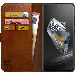 Rosso Element OnePlus 12 Hoesje Book Cover Case Wallet Bruin
