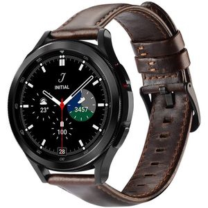 Dux Ducis Business - Universeel Smartwatch Bandje 20MM - Kunstleer - Coffee