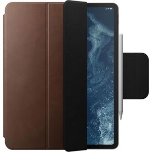 Nomad Leather Folio Plus iPad Air 13 (24/25)/Pro 12.9 (22/21/20/18) Hoes Bruin