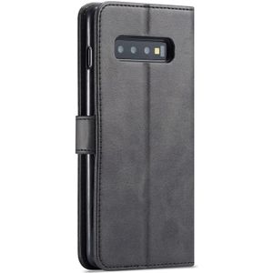 Samsung Galaxy S10 Retro Book Case Portemonnee Hoesje Zwart