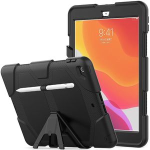 iPad 10.2 (2019/2020/2021) Hybride Hoesje met Screen Protector Zwart