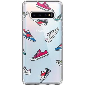 HappyCase Galaxy S10 Plus Flexibel TPU Hoesje Sneaker Print