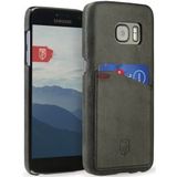 Rosso Select Samsung Galaxy S7 Hoesje Echt Leer Back Cover Zwart