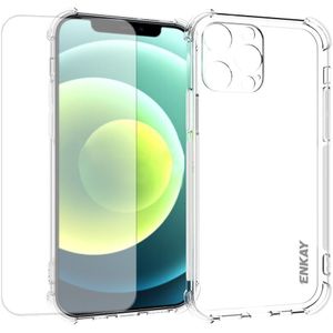 ENKAY Apple iPhone 13 Pro Hoesje  Screenprotector Transparant