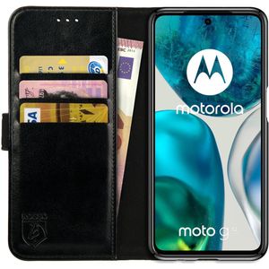 Rosso Element Motorola Moto G52 Hoesje Book Cover Wallet Zwart